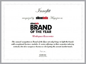 Innofitts Brand of the Year Certificate