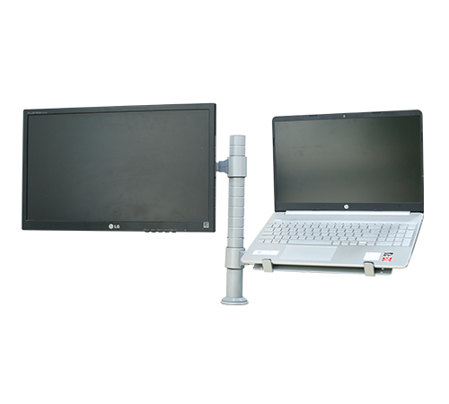 Monitor Arm with Laptop Stand 400x360